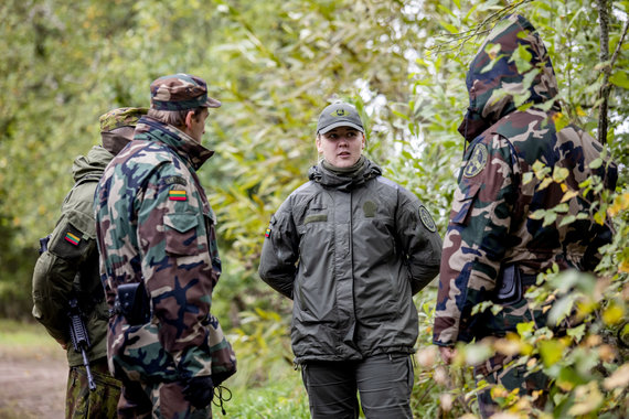 Photo by Luke April / 15min / Officials protecting the border with Belarus in the Ignalina district