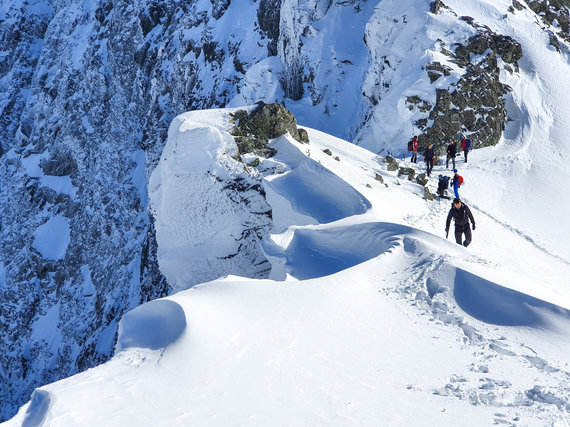 Photo from personal archive / Andrius Andrulevičius in the mountains