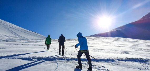 Photo from personal archive / Andrius Andrulevičius in the mountains