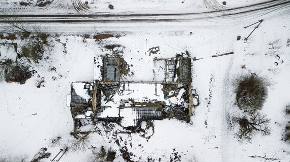 Kaunas city sav.  photo / collapsed buildings