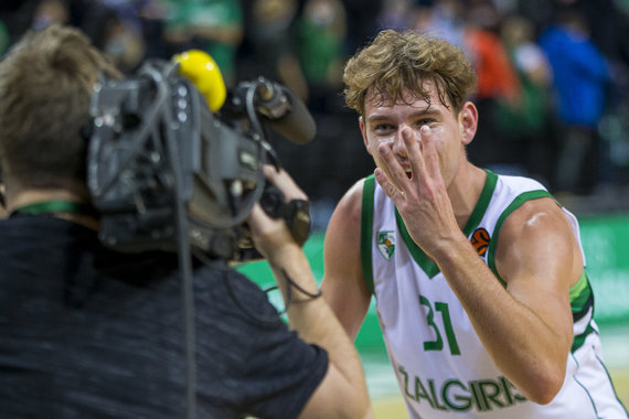 Rock Lukoševičius / 15min photo / The emotions of Rock Jokubaitis after the Euroleague match