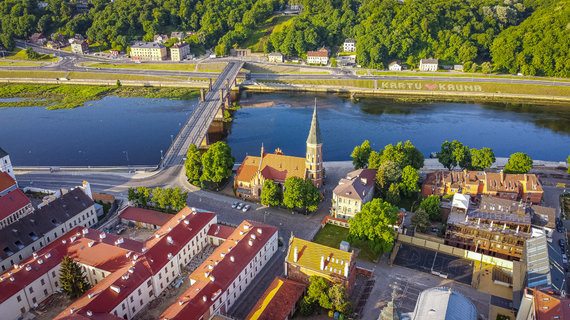 Photo by Rokas Lukoševičius / 15min / Early Sunday morning in the old town of Kaunas