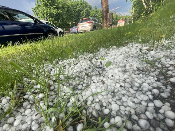 Valdas Kopūstas / Photo of 15min / Flooded street T. Narbuto