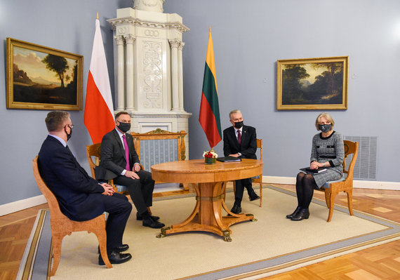 Office of the President of the Republic of Lithuania / Photo by R.Dačkus / Andžejus Duda, Gitanas Nausėda