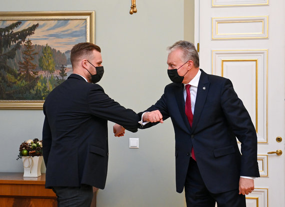 Office of the President of the Republic of Lithuania / Photo by R. Dačkus / The President met with Chancellor candidate Gabriel Landsbergis