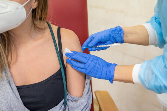 Photo by Saulius Žiūra / Vaccination of doctors from Vilnius City Clinical Hospital against COVID-19