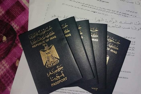 Ahmedo šeimos pasai ir prašymai išduoti vizą