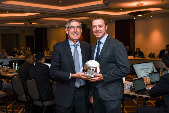 Photo from Getty Images / Euroleague.net/Paulius Motiejūnas and Jordi Bertomeu