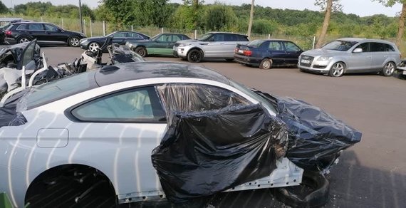 Mariaus Kizelevičiaus asmeninio albumo nuotr./Palangoje pavogtas vienetinis BMW M4 gts rastas išardytas