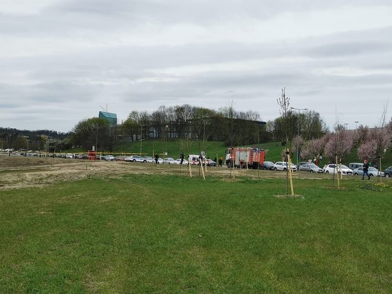 Photo by Indrė Jurčenkaitė / An explosive was found in the meadow near the White Bridge