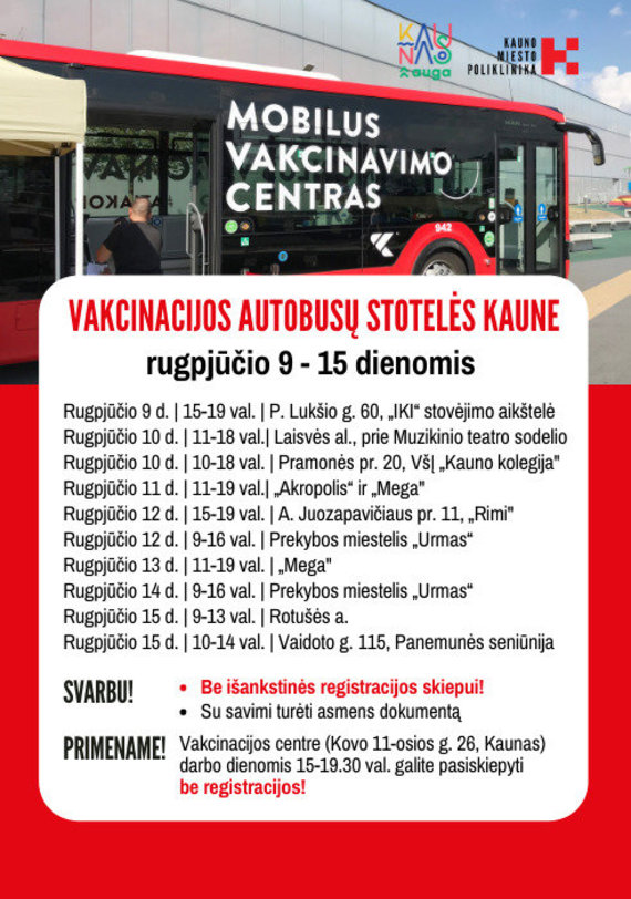 Photo of Kaunas City Polyclinic / Vaccination Bus Stops in Kaunas