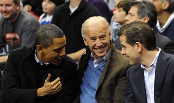 Vida Press nuotr./Barackas Obama, Joe Bidenas, Hunteris Bidenas 