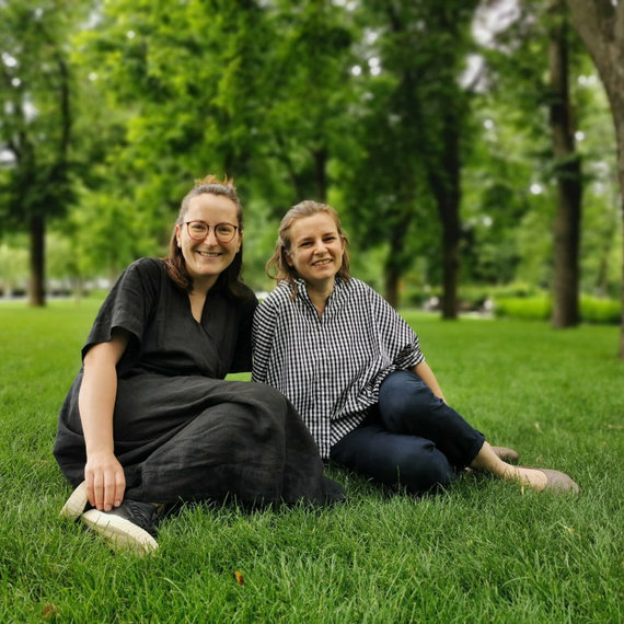 Personal file photo / Sigita Petrunina and Eglė Šilkonė (left)