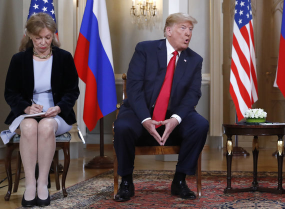   Scanpix / AP Photo / Donald Trump and his translator Marina Gross 