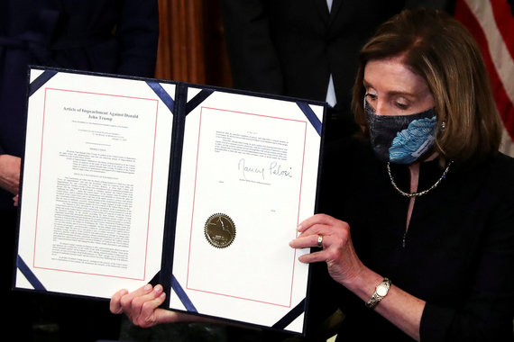 Reuters / Scanpix Photo / Nancy Pelosi with a new indictment against Trump