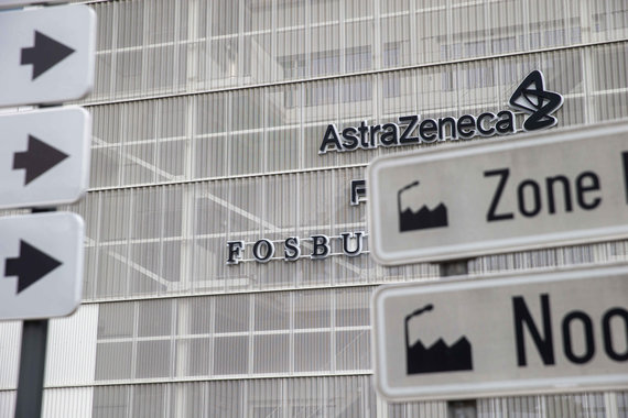 Photo from Scanpix / AstraZeneca Belgium office