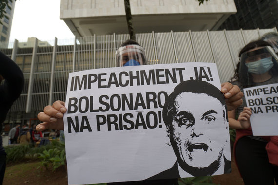 ZUMAPRESS / Photo by Scanpix / Protest against Bolsonaro in Sao Paulo