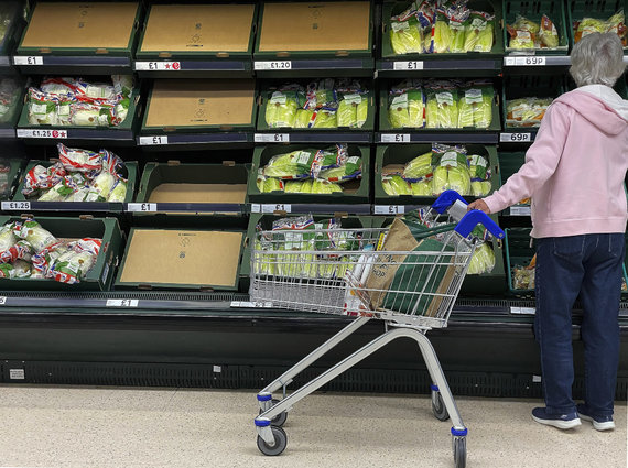 Scanpix / AP photo / Paralyzed supply chains in British supermarkets