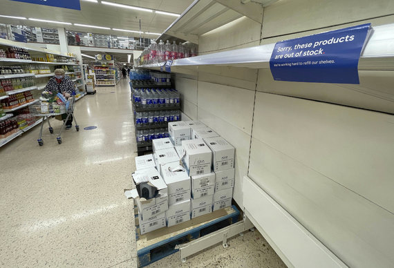 Scanpix / AP photo / Paralyzed supply chains in British supermarkets