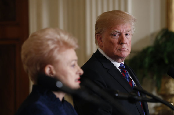 Reuters / Scanpix Photo / Dalia Grybauskaitė and Donald Trump at the White House