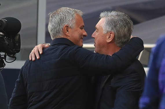 Photo by Scanpix / Jose Mourinho and Carlo Ancelotti.