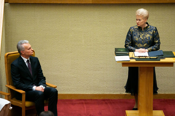 Photo by Sigismund Gedvila / 15min / Gitanas Nausėda and Dalia Grybauskaitė