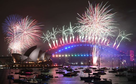 AFP / Scanpix Photo / New Year's fireworks in Sydney