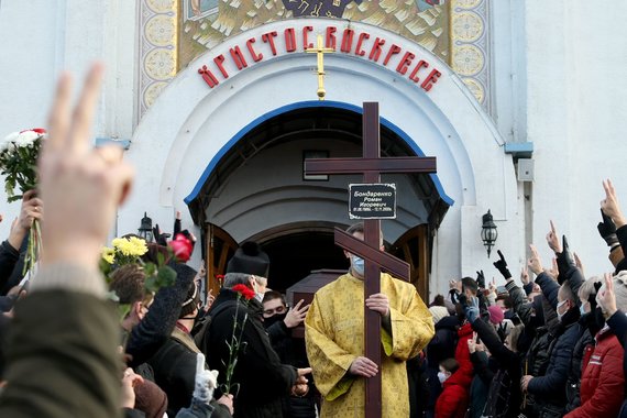 Photo by Scanpix / Funeral of Raman Bandarenko