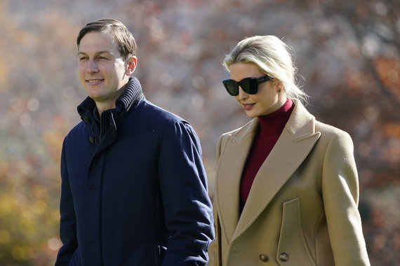 „Scanpix“ / AP nuotr./Jaredas Kushneris ir Ivanka Trump