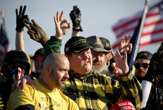 Reuters / Photo by Scanpix / Members of the Proud Boys