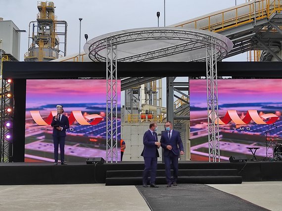 Photo by A.Januševičius / Opening of a particle board factory in the Akmenė Free Economic Zone