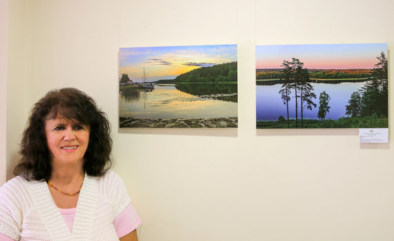 Personal archive photo The photographer Almutė Juzėnienė and her works. 