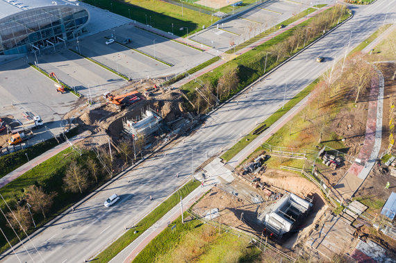 Photo by Audrius Reipa / A pedestrian bridge will be installed on Žeimių street 