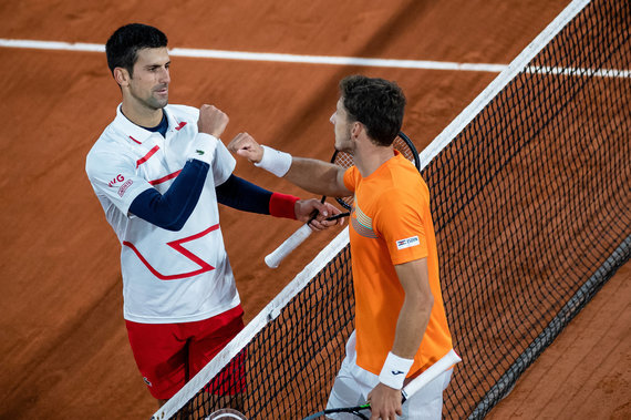 Photo by Scanpix / Novak Djokovic and Pablo Carreno-Busta