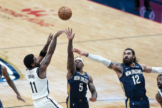 Photo by Scanpix / Eric Bledsoe and Steven Adams vs. Kyrie Irving