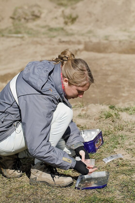 Photo of the participants of the VU archaeological expedition. / Head of VU Research A.Žilinskaitė