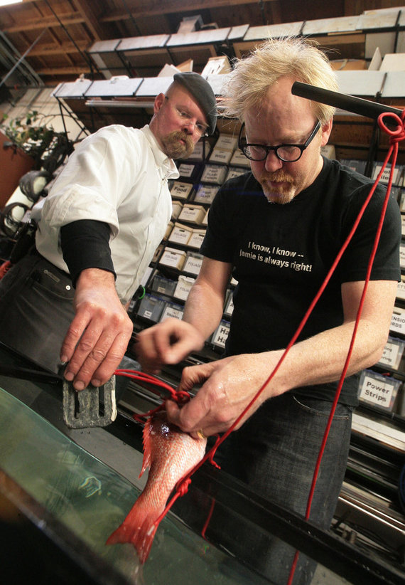 Photo by Vida Press / Myth Destroyers Jamie Hyneman and Adam Savage