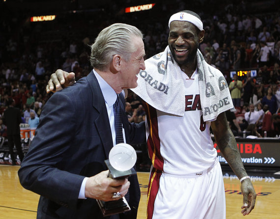 Photo by Scanpix / Pat Riley and LeBron James