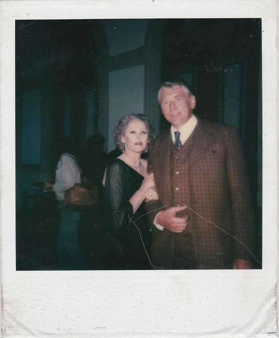 Photo from personal album / V. Tomkus and Ursula Andres (James Bond's girlfriend) in the movie 