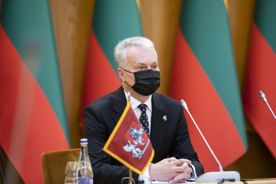 Photo by Lukas April / 15min / The Seimas board met with President Gitanas Nausėda