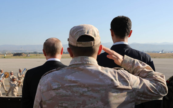 Scanpix / AP photo / V.Putin (left) and B.al-Assad in Syria