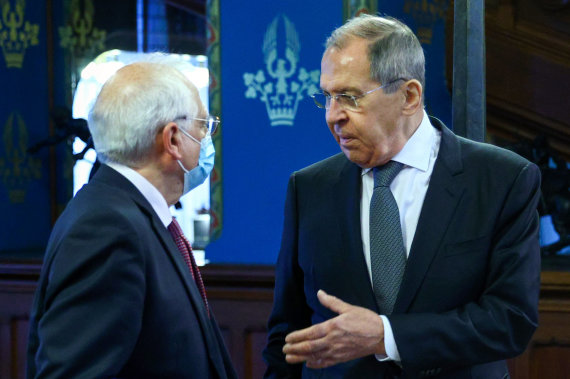 Photo by Scanpix / Meeting of Sergei Lavrov and Joseph Borrell in Moscow