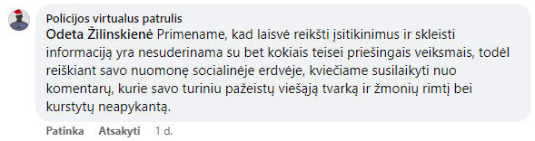 Facebook nuotr./VP komentaras