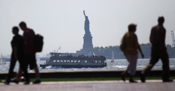 AFP/„Scanpix“ nuotr./Niujorkas prieš uraganą