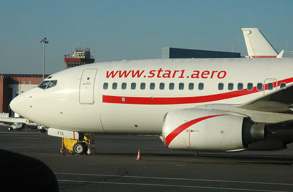 Bendrovės „Star1 Airlines“ lėktuvas Vilniaus oro uoste