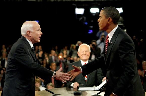 „Reuters“/„Scanpix“ nuotr./B.Obama ir J.McCainas