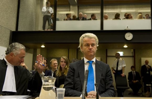 Olandų įstatymų leidėjas Geertas Wildersas teisme