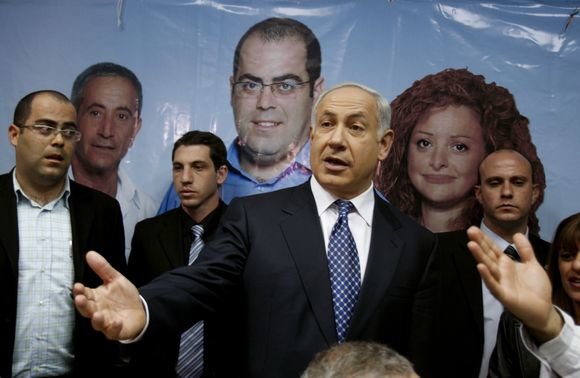 „Reuters“/„Scanpix“ nuotr./B.Netanyahu, dešiniųjų partijos „Likud“ lyderis