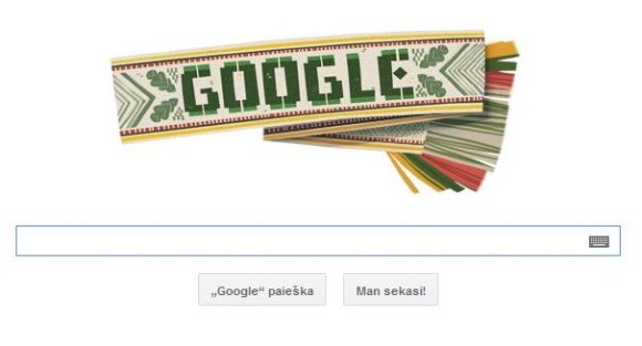 15min.lt nuotr./„Google“ sveikina lietuvius su vasario 16-ąja, Lietuvos valstybės atkūrimo diena