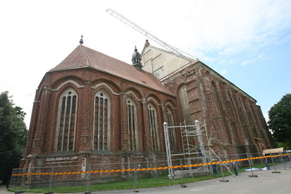 Eriko Ovčarenko/15min.lt nuotr./Šv. Jurgio Kankinio bažnyčia šiuo metu restauruojama.